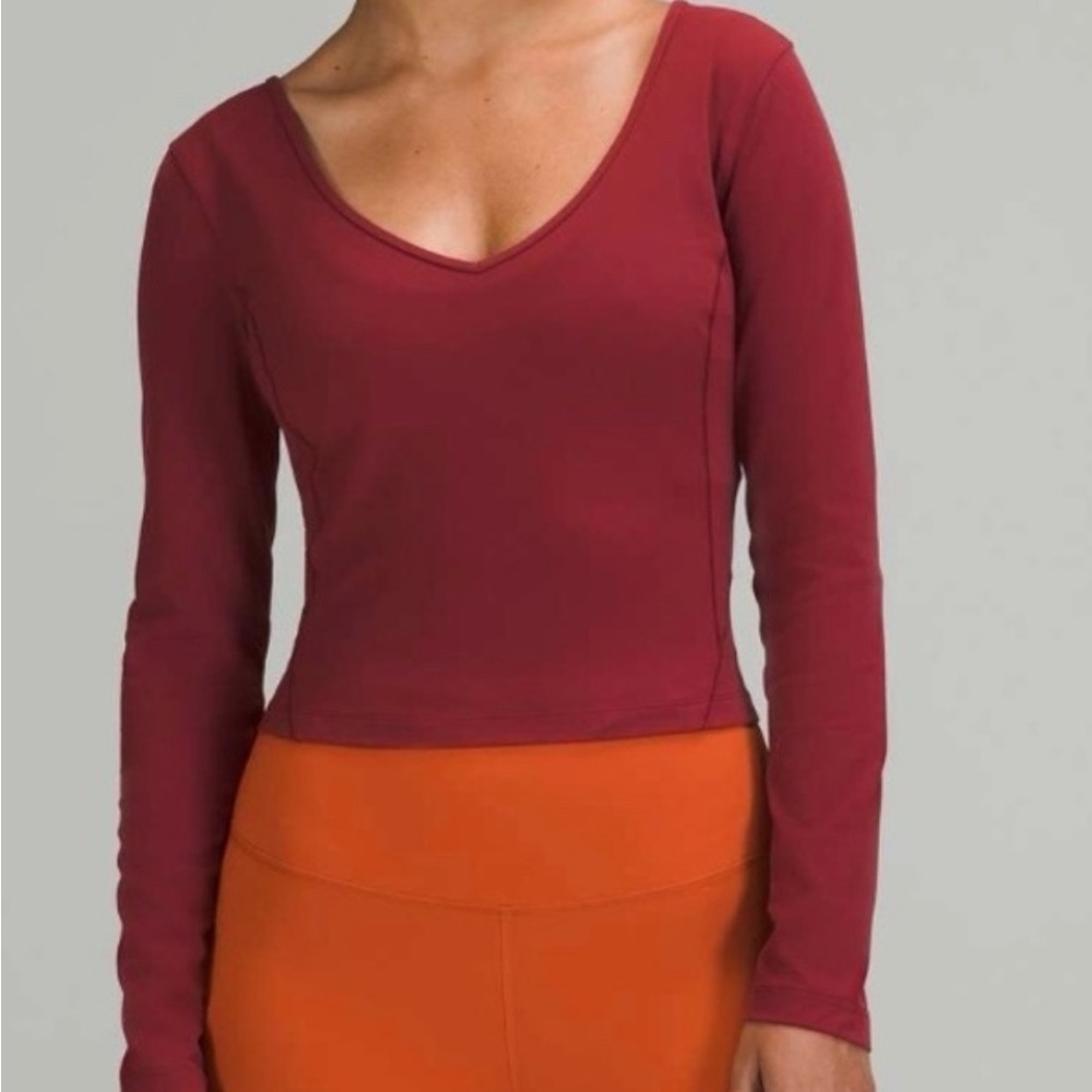 Lululemon Align Long Sleeve Top - Burgundy S